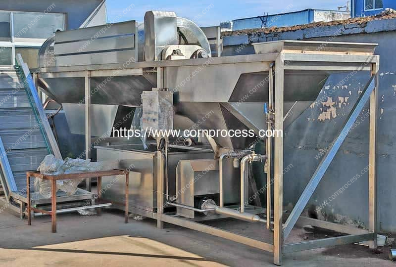 5ton-Per-Hour-Rotary-Drum-Type-Corn-Kernel-Washing-Debris-Removing-Machine