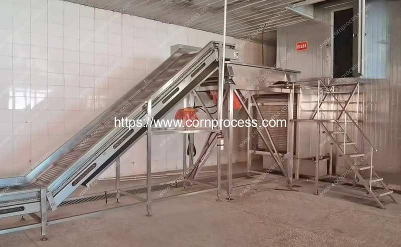 Automatic-Frozen-Sweet-Corn-Kernel-Fluidized-Quick-Freezer-Machine