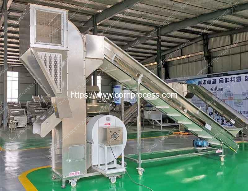 Automatic-Sweet-Corn-Kernel-Silk-Winnowing-Cleaning-Machine