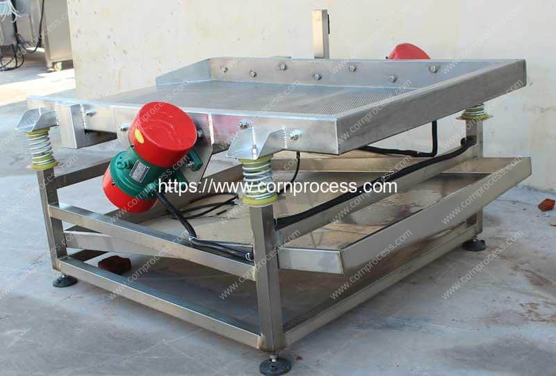 Automatic-Vibrate-Corn-Kernel-Water-Removing-Machine