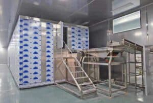 Full Automatic Sweet Corn Kernel Fluidized Quick Freezer Machine