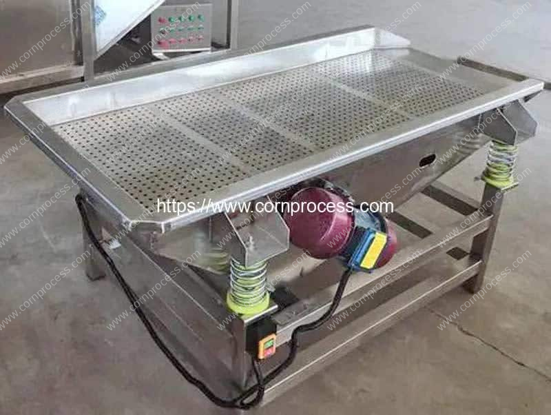 Vibrate-Type-Fresh-Corn-Kernel-Water-Removing-Cleaning-Machine