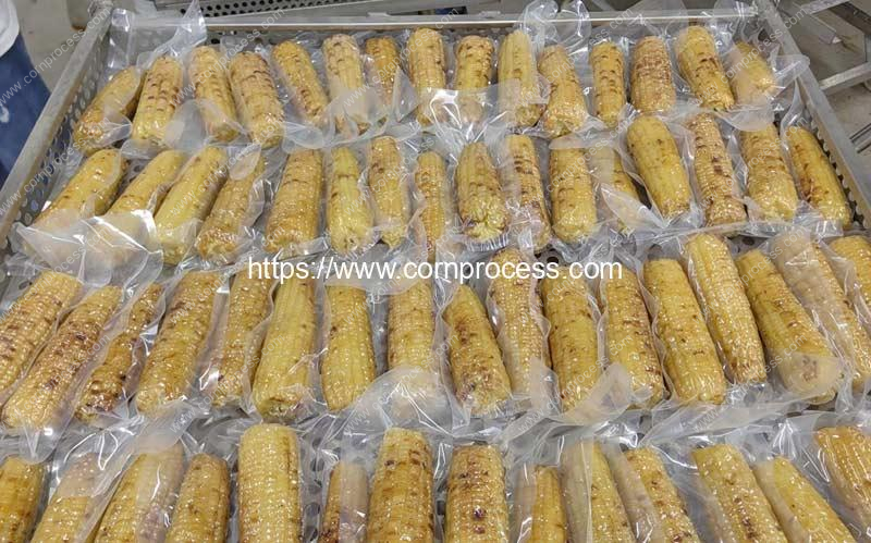 Vacuum-Packed-Grilled-Sweet-Corn-Making-Machine